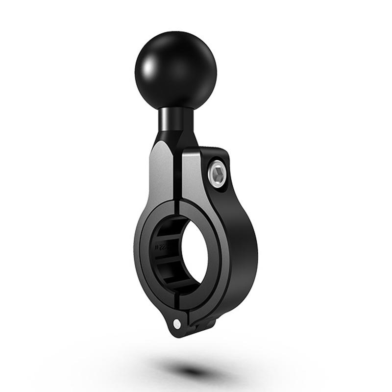 Motorcycle Bicycle Handlebar Ram Mount Support Camera Base with 1 Inch 25mm Ball Head for 0.87"~1.26" Diameter Round Railing