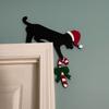 Creative Christmas Door Corner Funny Christmas Decoration Door Toppers Decor  Party Decoration