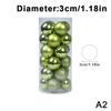 24Pcs/Box 3/4Cm Christmas Balls Set Christmas Tree Ornaments Christmas Hanging Pendants Christmas Tree Decor  Year Gifts
