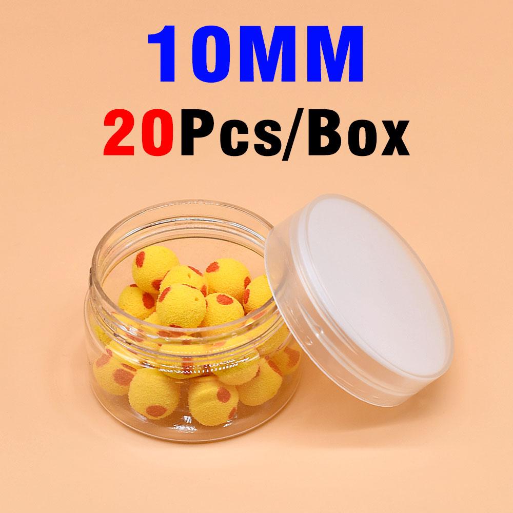 20Pcs/Box Carp Fishing Lures Pop up Boilies Baits Foam Ball Ronnie Rig Method Fishing Lures Hair Rig for Carp Fishing