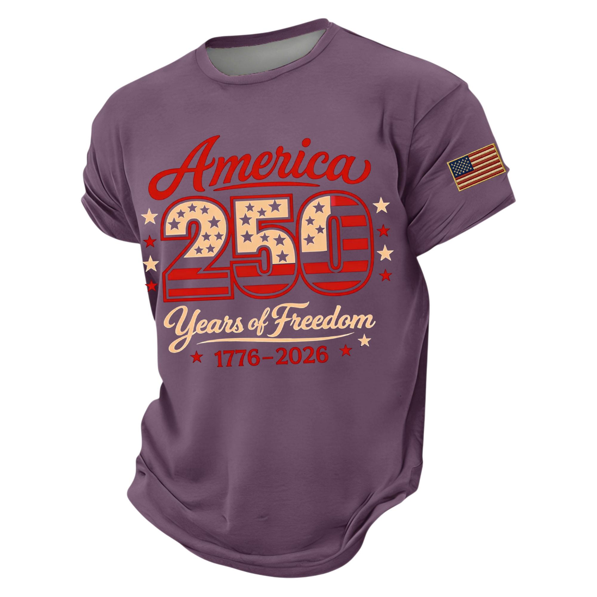 

Мужская повседневная легкая дышащая футболка с круглым вырезом и коротким рукавом S фиолетовый