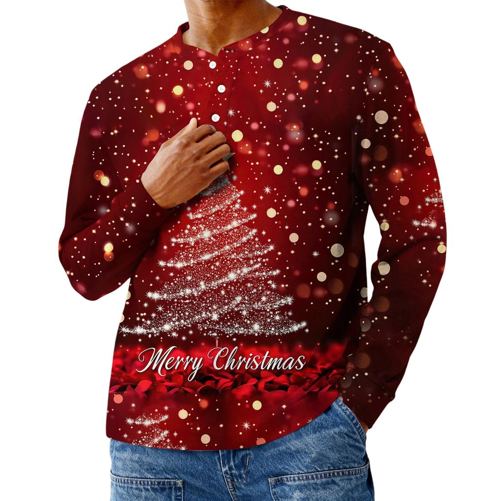 Men's Casual Oversized Button-Down Shirt With Long Sleeves