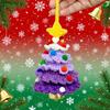 DIY Crochet Christmas Tree Ornaments Handmade Holiday Decoration Set Plush Xmas Pendant Yarn Crochet Pendant For Party Deco H7Q7