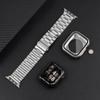 Strap+Case for Apple Watch Band 46mm 42mm 45 41 40 44mm Stainless Steel Bracelet  PC Cover for Iwatch Series11 10 9 8 7 6 SE 5 4