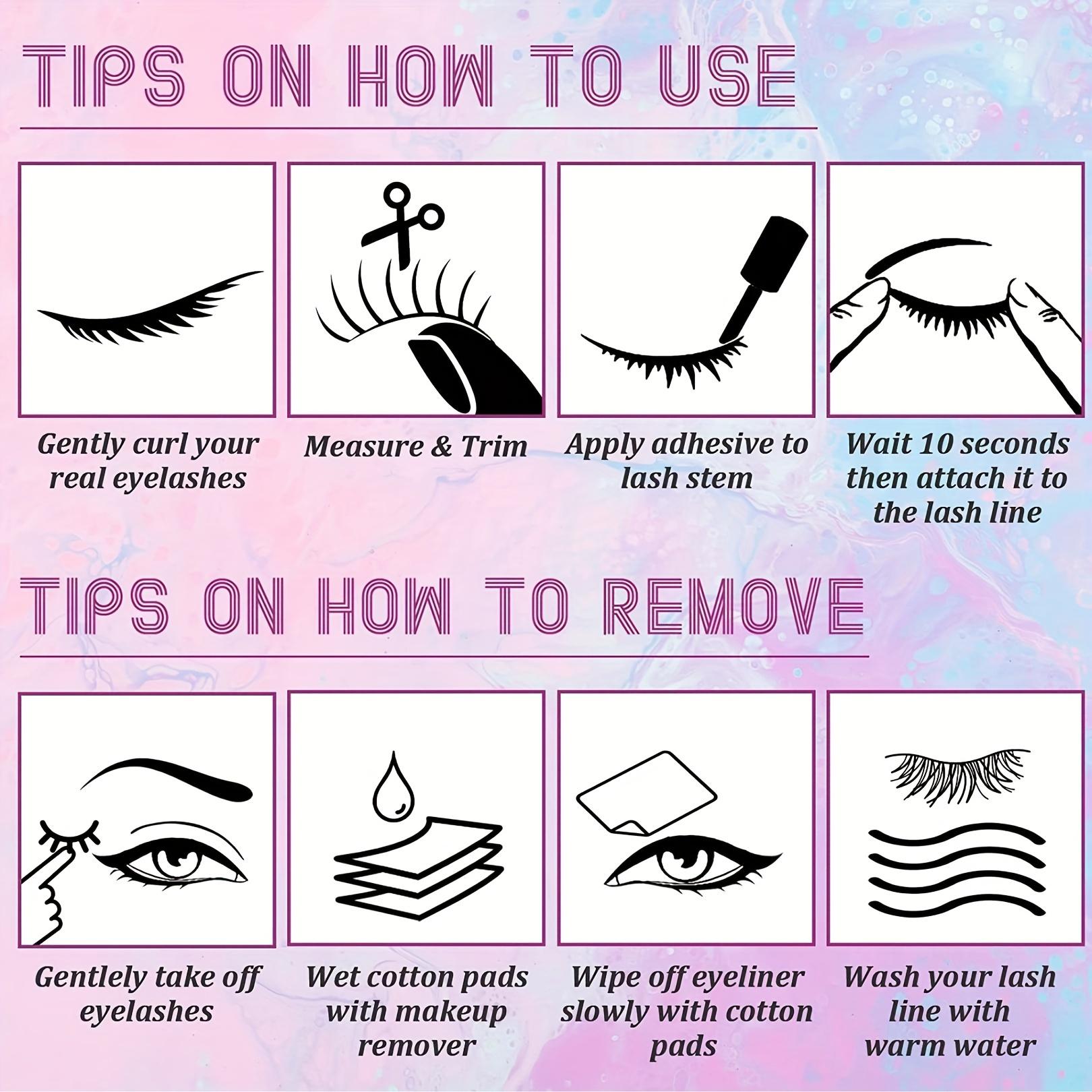 5 пар длинных пушистых ресниц «кошачий глаз» — натуральные универсальные накладные — фото 12