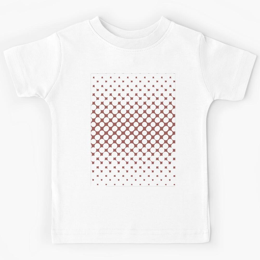 Red White Halftone Abstract Polka Dot Pattern Pairs Graham and Brown 2023 COTY Alizarin Kids T-Shirt 140