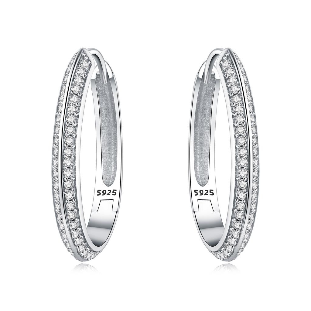 925 Sterling Silver Simple Gold U-shaped Earrings Jewelry Versatile Hoop Earrings for Women Jewelry Fine Birthday Party Gifts