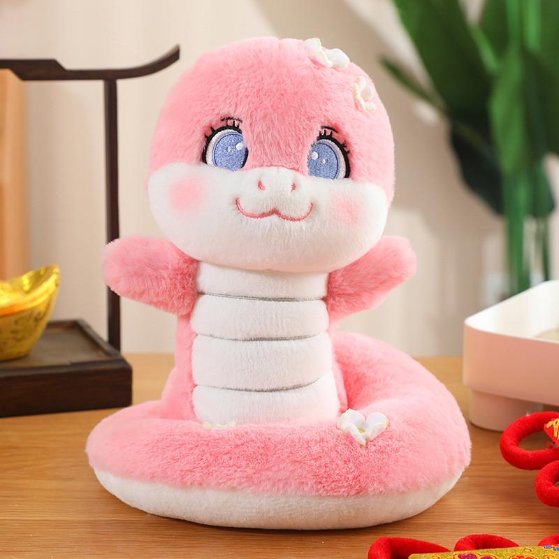 Year The Of Snake Mascot Plush Toy Cartoon Stuffed Doll Room Gift Decoration