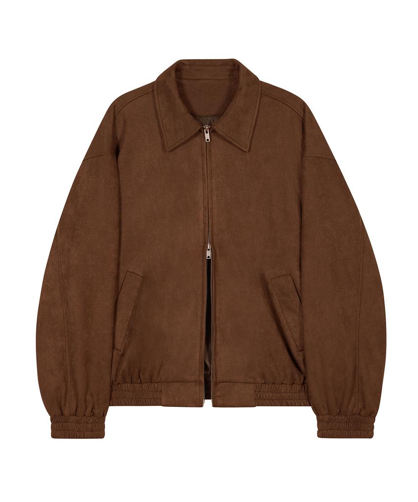 Standarderror 87-Stan009 [Renewal] Standard Blouson Suede Jacket Red Brown (C Type)