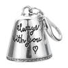 Blessing Bell Friends Are Angels party Favors Creative Bell Angel Good Luck Ornament   for Vehicles Doors Backpacks Keys gift