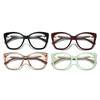 HS2237 Female Unisex Glass Frame Good Quality Fashion with Skeleton Design Aquared Lens Blue Light Blocking for Youth