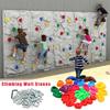 32Pcs Children's Climbing Wall Plastic Stones Holds Hand Feet Starter Rock Holder+Screws