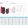 Ball Valve - U Shape Water Supply Valve - Compact Female - Two Way Ball Valve for Flow Con