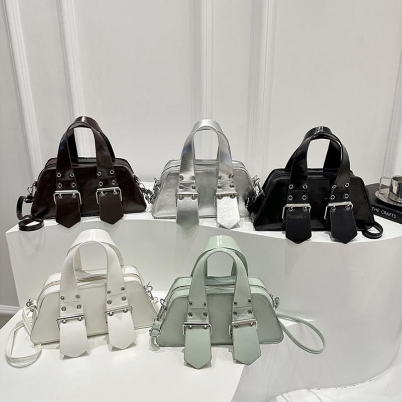 Modedesigner Schnalle Umhängetasche Vintage Luxus Crossbody Tasche Y2k Gothic PU Leder Kleine Geldbörse und Handtasche