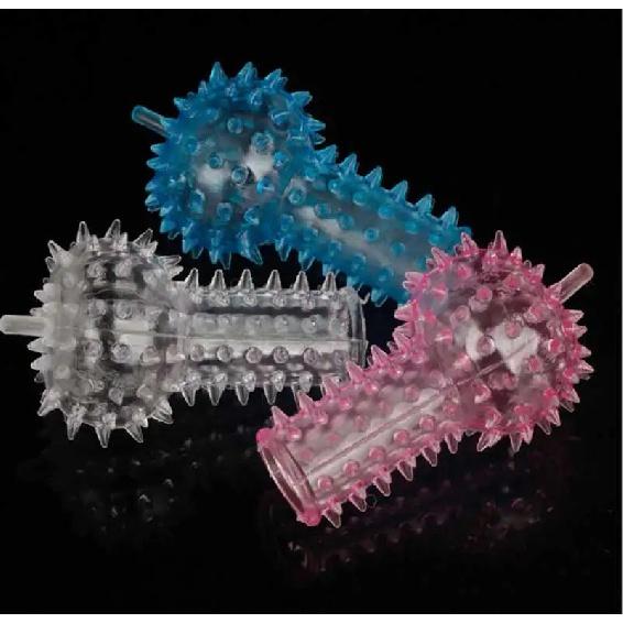 6pcs Finger Condoms Vibrator Sleeve Orgasmic Clitoral Masturbation G Spot Stimulator Squirt Sex Toys for Women Sex Products