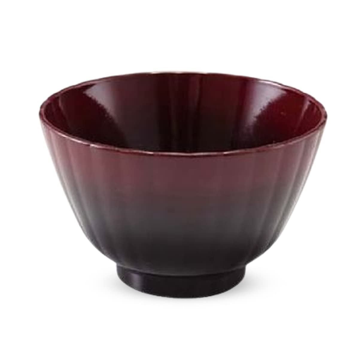 Miso Soup Soup Stew Chrysanthemum Vermilion Made in Model Number 865588 J-kitchens Bowl, Bowl, Bowl, Design, Gradation, 6-177-16, Japan,