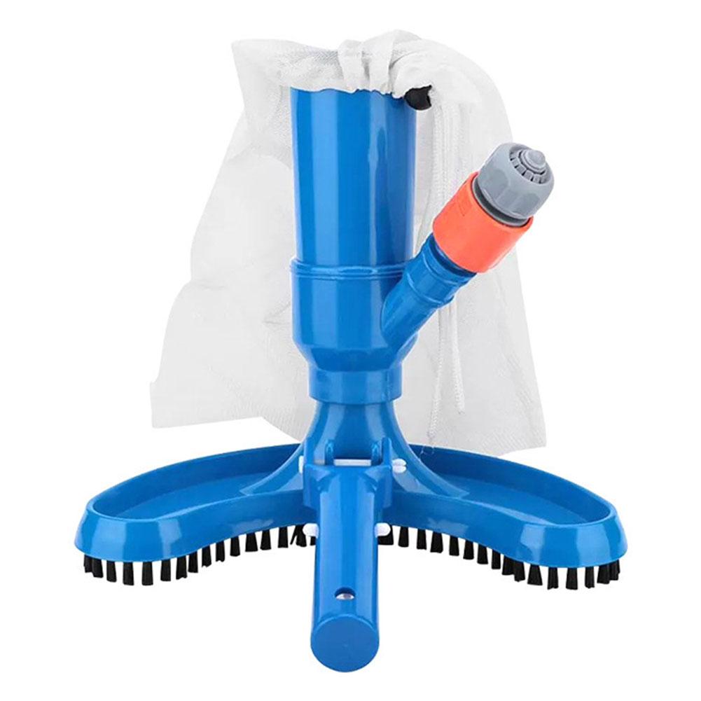 Swimming Pool Vacuum Cleaning Kit with Mesh Bag & Hose Adapter Pool Vacuum Jet Underwater Cleaner Brushes for Pools Spas & Ponds