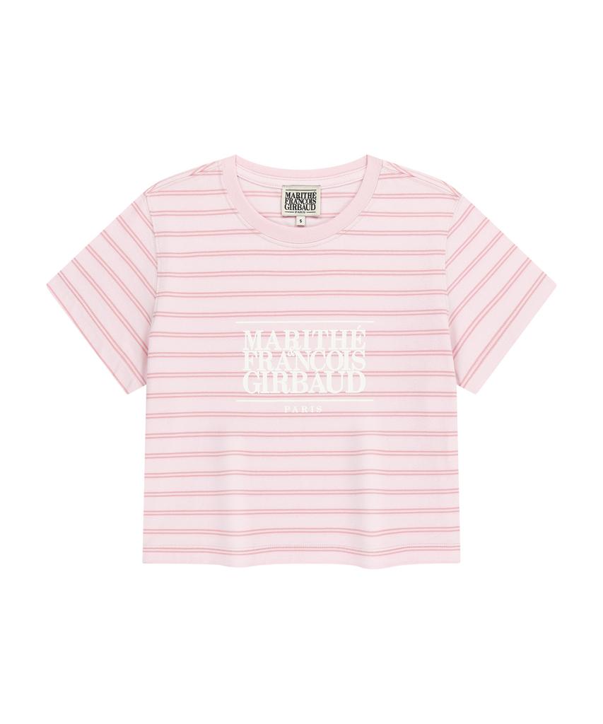 Malittepeulangsowajeobeo W Classic Logo Crop Tee Pink