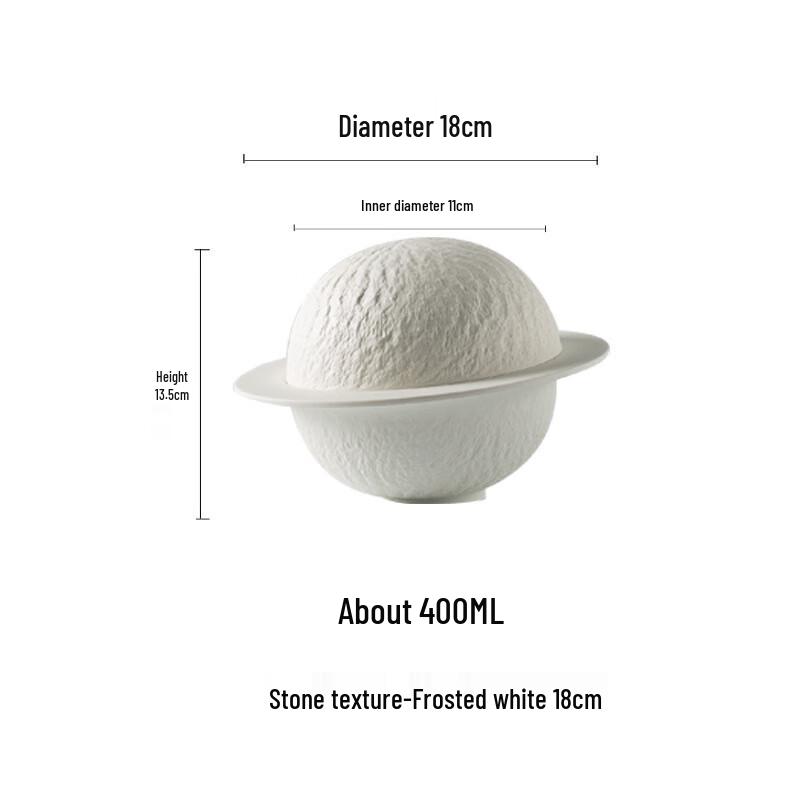 Starry Light Spherical Ceramic Serving Bowl