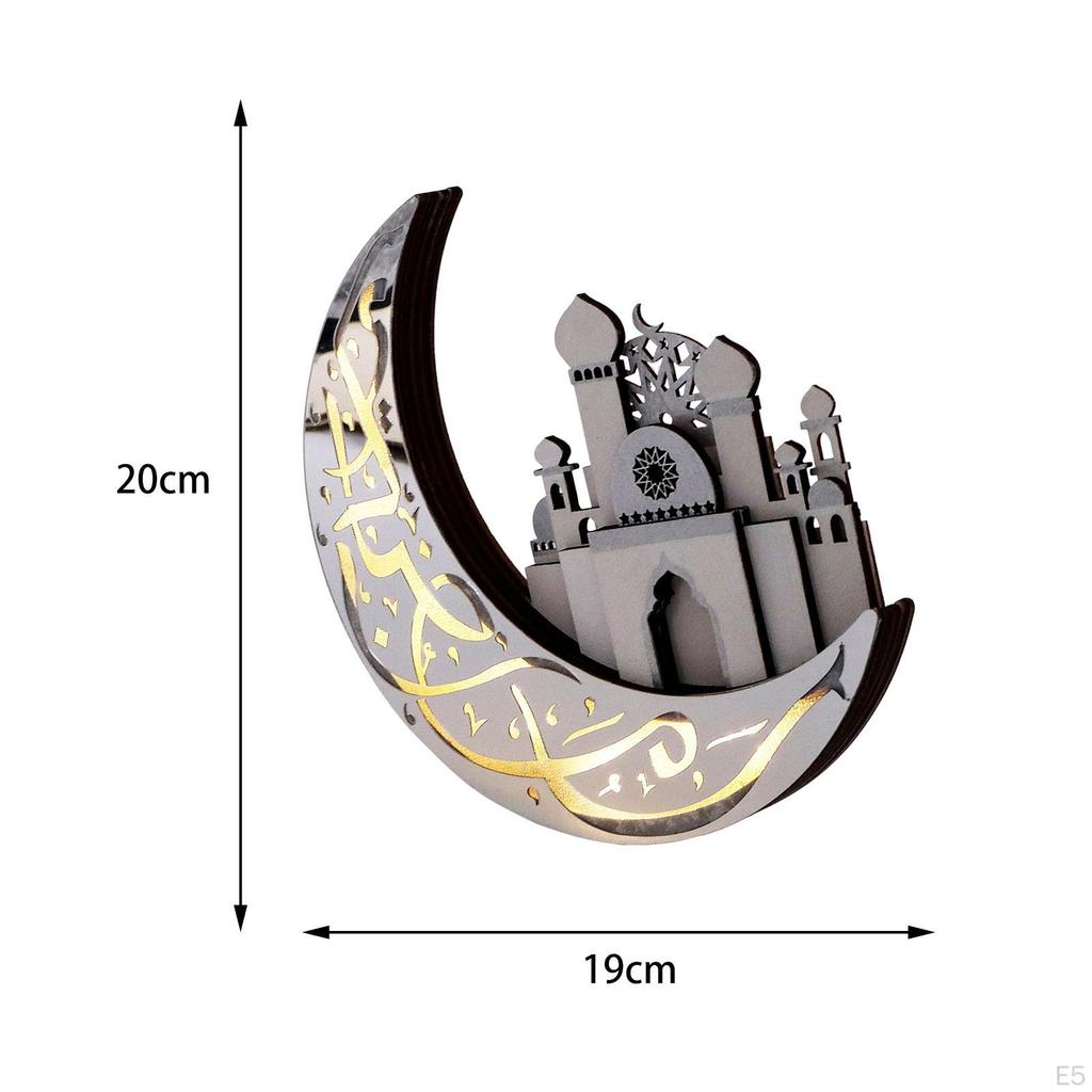 Eid Craft Night Light Decorative Lamp Handicraft Ramadan for Kid Gift
