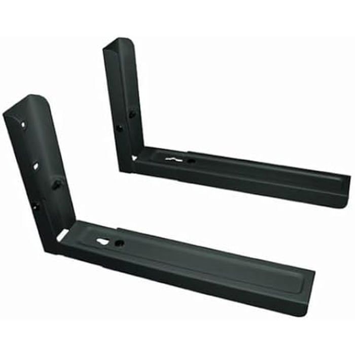 Support Micro-Ondes - TM ELECTRON - RÉGLABLE - Noir - Métal - Intérieur