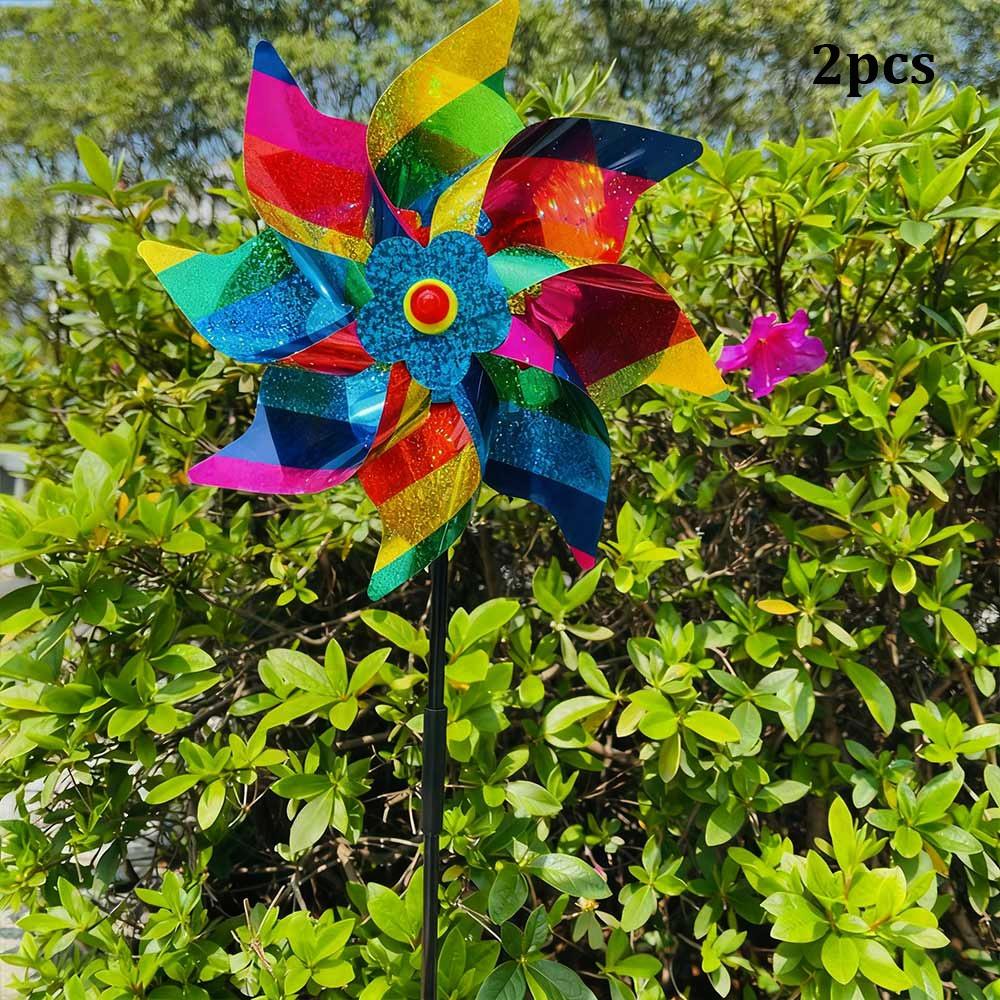 

2 шт. Світловідбивний блискучий відлякувач птахів Вітряк Захист саду та фруктового саду 3