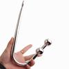 Vintage Prostate Anal Deep Insertion Hook Safe Silver Color Anal Hook Stimulator Toy