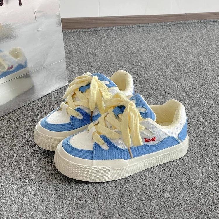 Casual board shoes women's shoes cute puppy bread shoes women's new spring and summer outer wear platform white shoes women