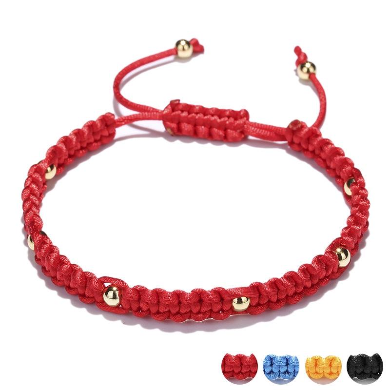 Buy Handmade Braided Red String Rope Charm Bracelets For Women Men Weaving Rope Thread Bracelet