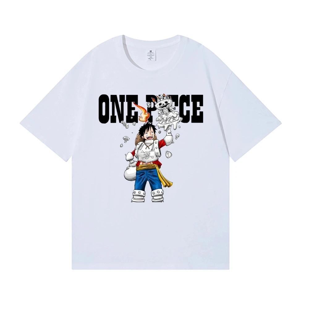 ONE PIECE Uffy Japanese Style Classic Tee High-quality Streetwear Men's Clothing and Women's 2026 Summer New T Shirt