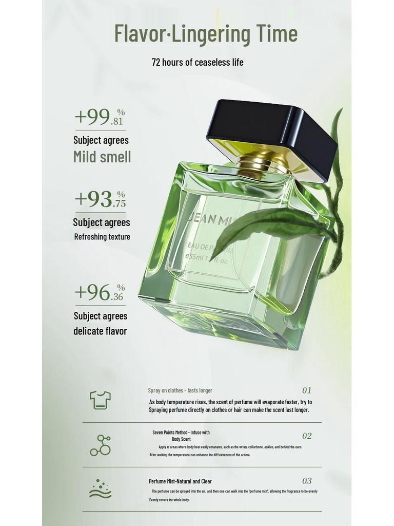 Yoyuran Yulong Tea Fragrance Perfume 55ML: Unisex High-End Scent