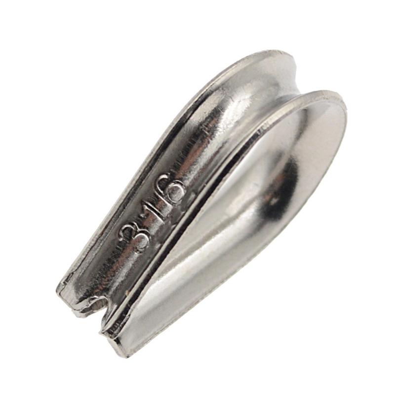10Pcs Cable Wire Rope Protective Sleeve Triangular Cable Clamps Heavy Duty Thimble Rigging Accessory Fixing Workpiece