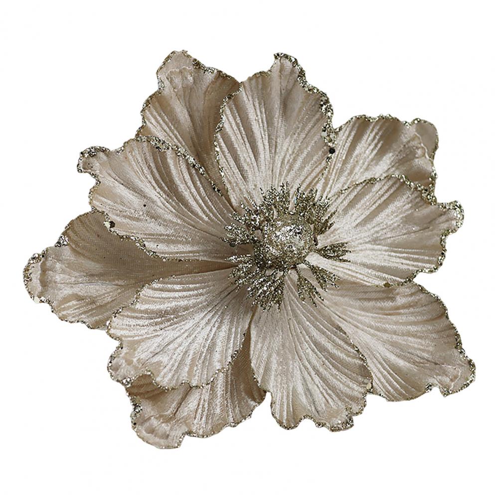 

Christmas Flower Wreath Holiday Floral Decorations Sparkling Glitter Christmas Flowers for Tree Ornaments Wreath Party Decor шампанского