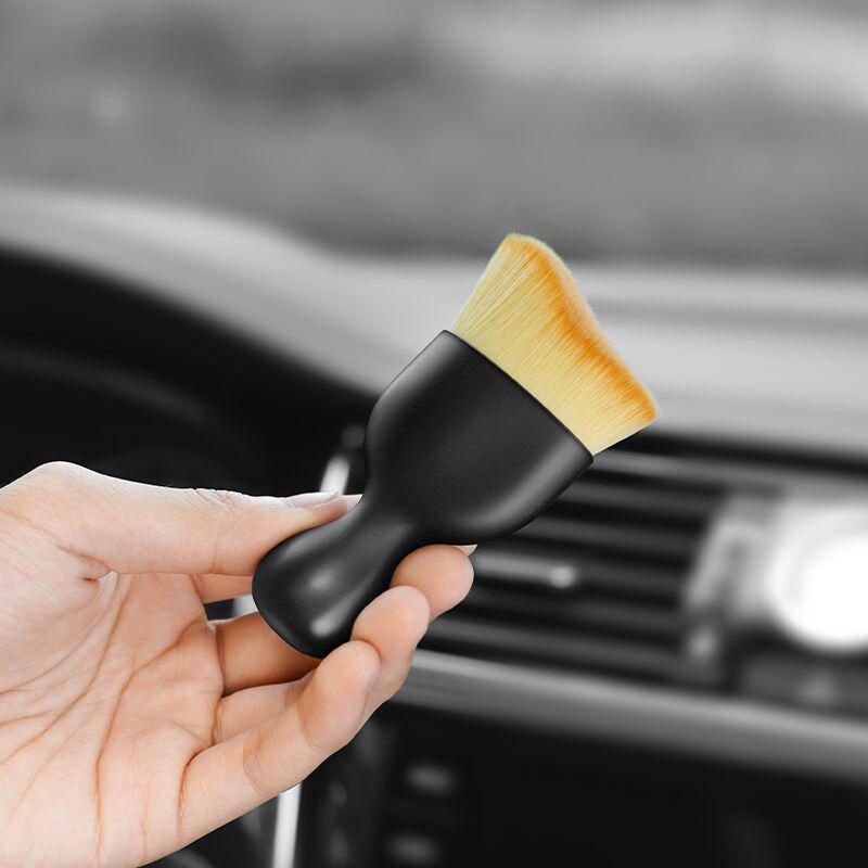 1Pcs Car Interior Gap Dust Removal Brush Air Outlet Cleaning Brush Short Plush Car Wash Brushes Cleaning Tools