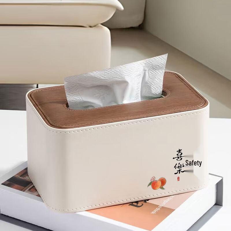 Walnut Wood Desktop Tissue Box