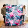 Beautiful Pink Flamingo Cartoon Soft Blanket for Bed Bedroom Sofa Picnic, Throw Blanket for Cover Outdoor Leisure Trip Nap Gifts