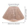 Hanging Wicker Straw Woven Lampshade Rattan Geometric Shade Light Cover Hanging Lamp Cover  Bedroom