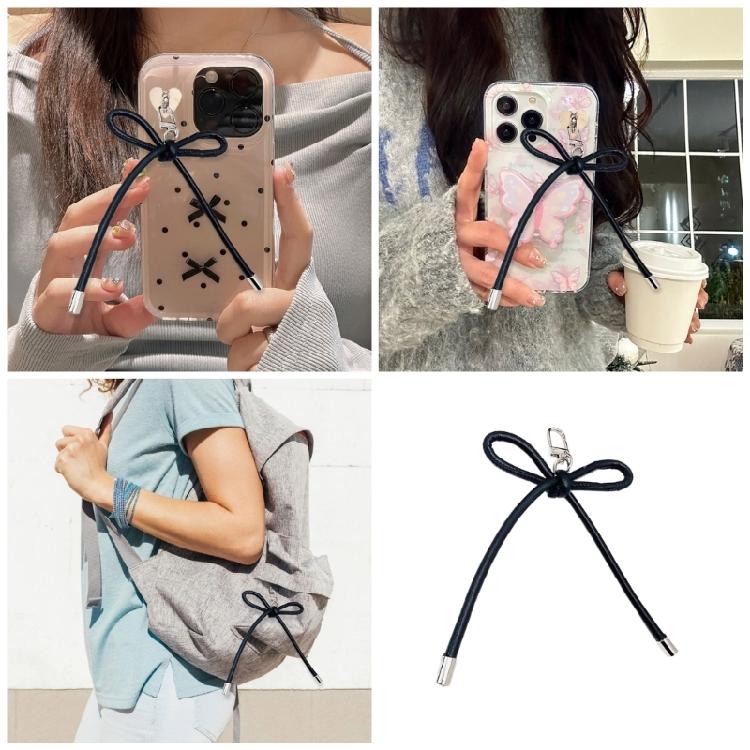 Fashioanble Bowknot Keyring Keychain Alloy Bag Ornamen Versatile Phone Pendant Accessory for Various Occasion