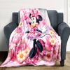 1 pezzo Rosa, adorabile coperta di Minnie Leggero Plaid in Flanella per Divano Letto Viaggio Campeggio Soggiorno Ufficio Divano Sedia