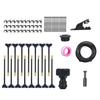 Automatic Irrigation System Irrigation Hose with 360-Degree Adjustable Nozzles Drip Irrigation System Kit with Connectors Cutter Ties for Garden