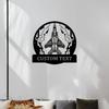 Vintage Metal Airplane Wall Decor Custom Text Reusable Matte Finish Aviation Gift