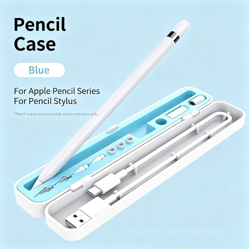 ABS Silicone Pencil Nib Protective Storage Case Lightweight Dustproof Holder for Digital Stylus Pen Office Stationery