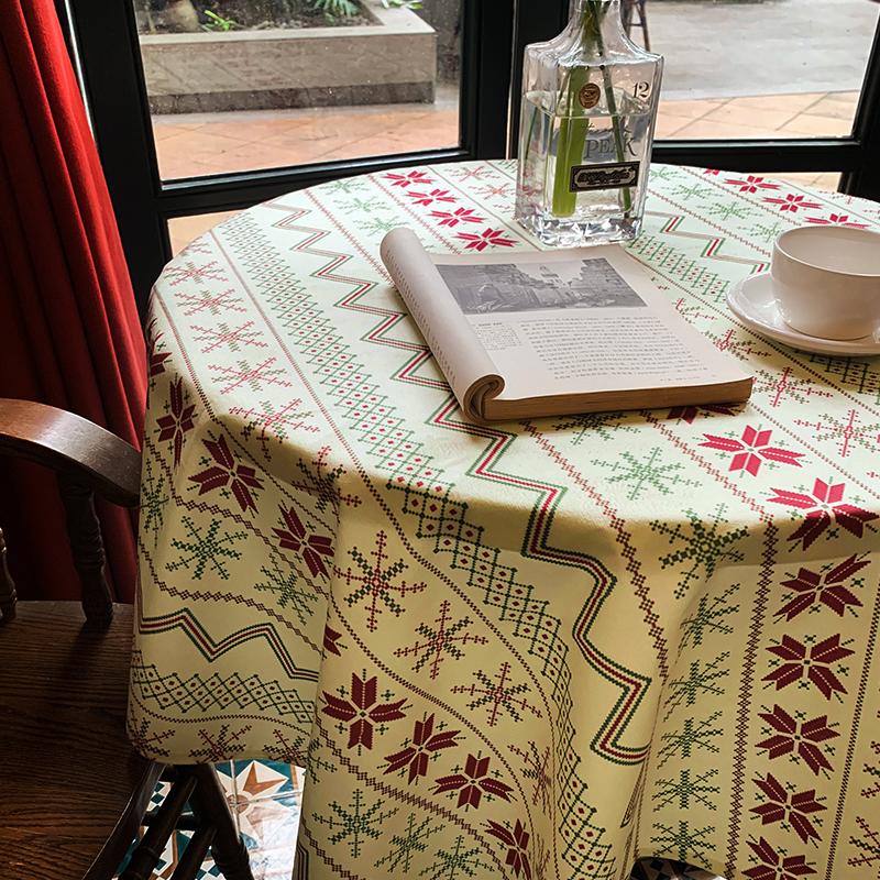 Christmas Tablecloth Christmas Decorative Table Cover Xmas Party Table Runner Navidad New Year Supplies Party Table Cloth