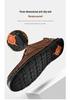 Spring 2024 Men's Casual Leather Lace-up Shoes - Soft Sole, Hand-stitched, Versatile, Large Size Driving Shoes
