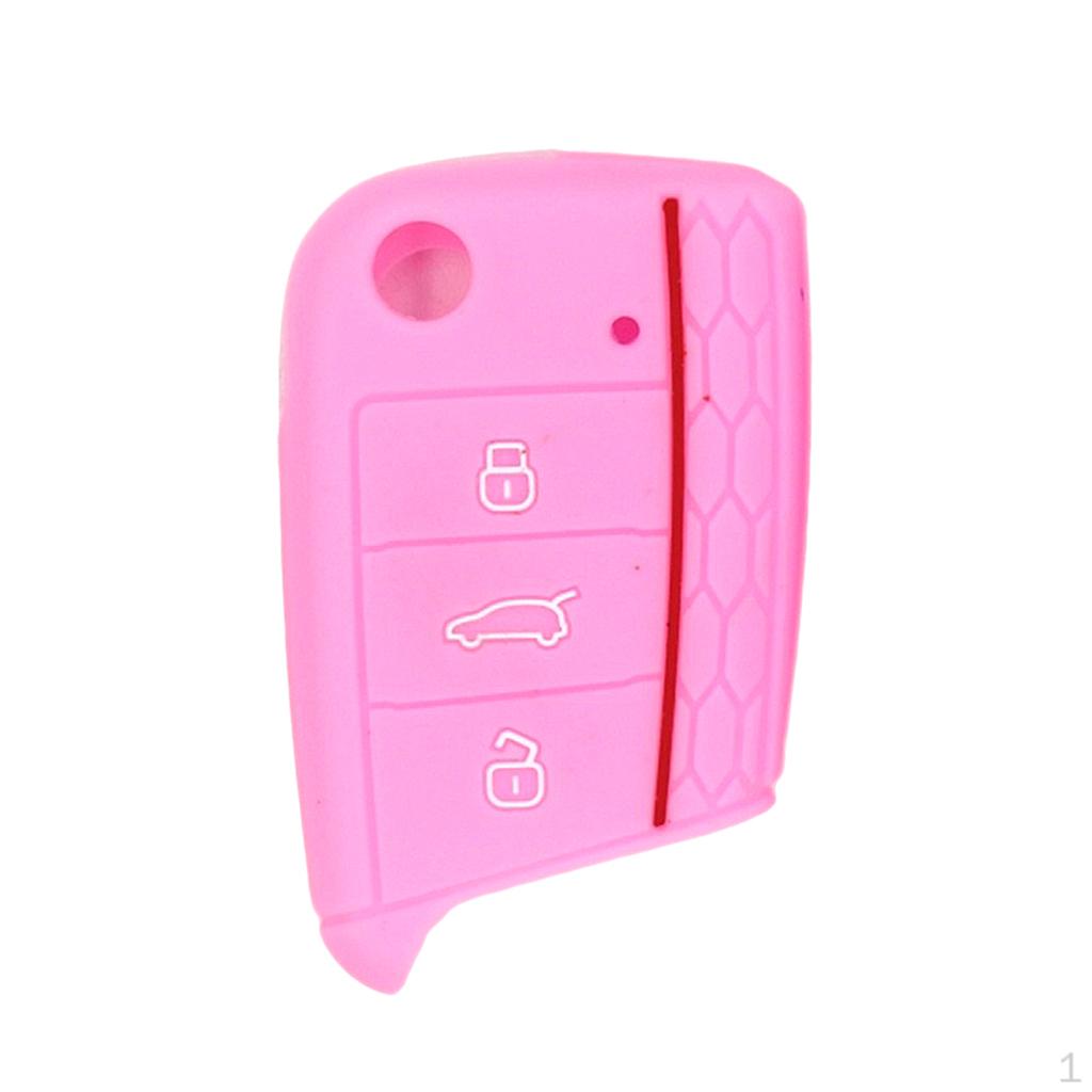 Key Silicone 3Buttons ive Case Cover For 2017 - Pink