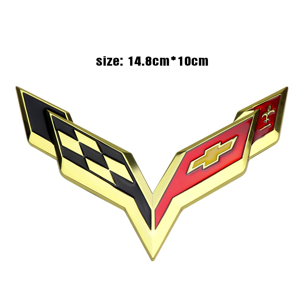 3D Metal Car Side Body Fender Sticker Wing Shape Decor Decal For Chevrolet SS Camaro Aveo Niva Captiva Cruze Malibu Captiva Trax