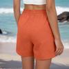 2026 Spring/Summer Women's Solid Color Harem Casual Beach Shorts - European/American Style