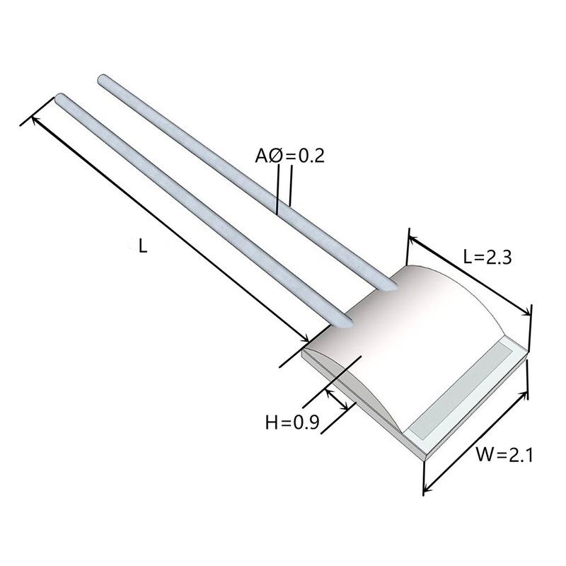 PT100  PT1000 thin-film platinum resistor chips PT1000 Thin film Temperature Sensor  10PCS