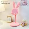 Support de bureau mignon lapin pour téléphone portable, peut se lever et s'ajuster, support de bureau pour iPhone, iPad, smartphone Samsung