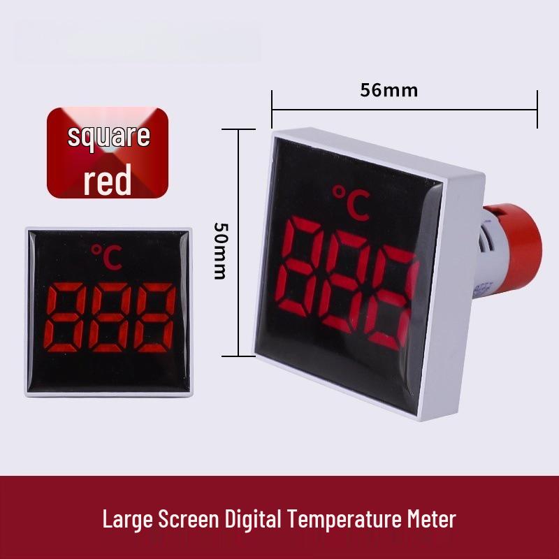 22mm Dual Display LED Voltage Current Frequency Meter - Round/Square